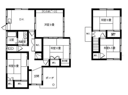 福岡県筑紫野市大字古賀【一戸建】の間取り