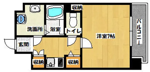 ティファニーヒルズ【407号室】の間取り
