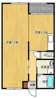 Kタイラパーク【205号室】の間取り