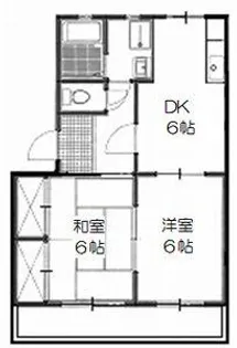 アーバン エスポア【2階】の間取り