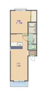 川島ハイツ【3階】の間取り