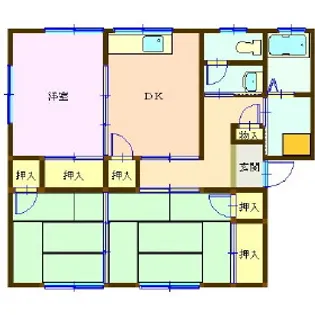 メゾン忠見【102号室】の間取り