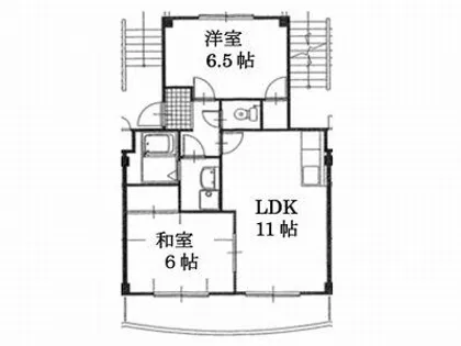 アプローズ B棟【2階】の間取り