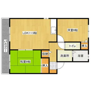 セジュールエスポワール【1階】の間取り