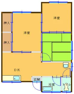 コーポコスモス行事【103号室】の間取り