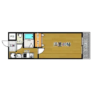 Hiro Momoyama【205号室】の間取り