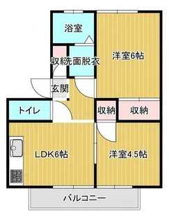 アーバンライフ北中【2階】の間取り