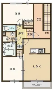 ファミーユコート【2階】の間取り