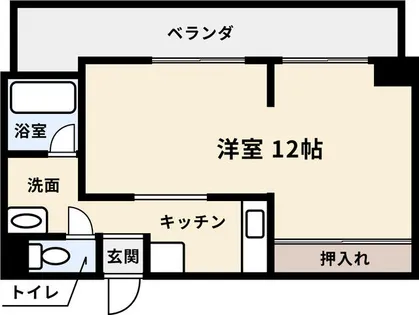 ウネサマンション【405号室】の間取り