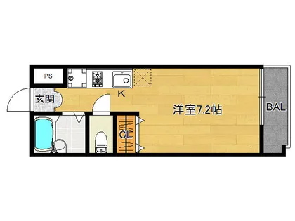 グレース中久世【4階】の間取り