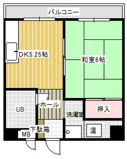 コーポ司【304号室】の間取り