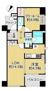 ファスタージュ相楽園【3階】の間取り