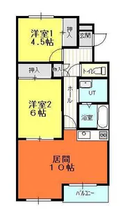 第二日新マンション【606号室】の間取り