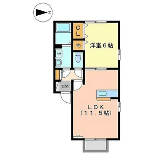 ホワイトステージ A棟【2階】の間取り