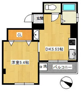 ツル元町【202号室】の間取り