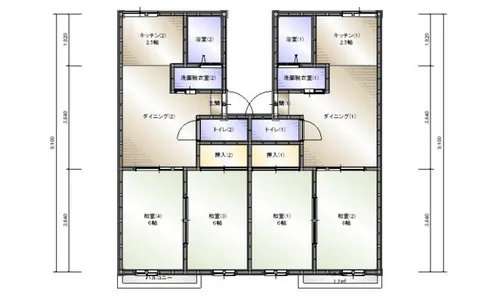 ファミール大和【101号室】の間取り
