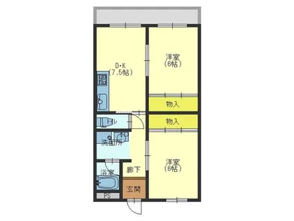 第8中村マンション【4階】の間取り