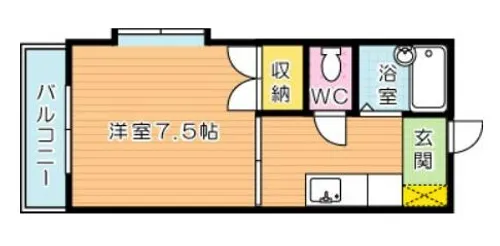 シャトレー南八千代【201号室】の間取り