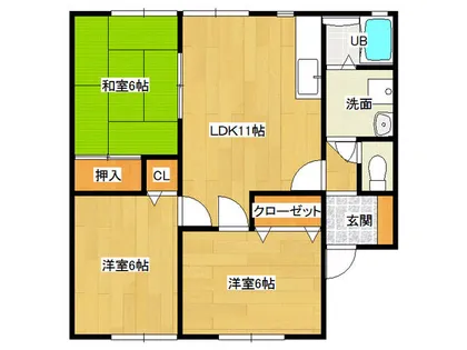 セジュール尾倉【1階】の間取り