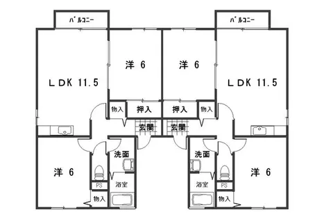 セジュールK【1階】の間取り