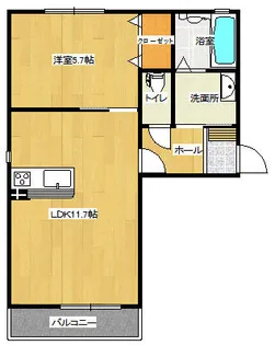 レガーロⅡ【A103号室】の間取り