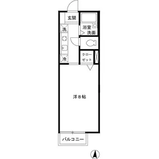 大阪府箕面市箕面4丁目【マンション】の間取り