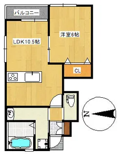 クラウドナイン【1階】の間取り