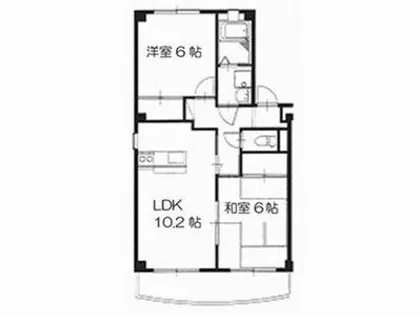 シルクヴェールフジ A棟【A-301号室】の間取り