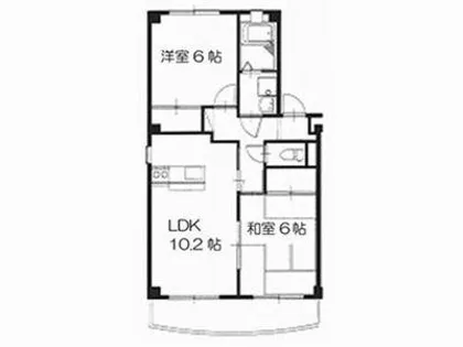 シルクヴェールフジ A棟【A-301号室】の間取り