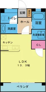 OS・SKYマンション鹿子【306号室】の間取り