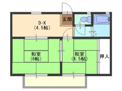 サンティール野山【2階】の間取り