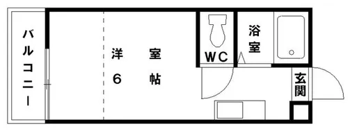 ルート浦園Ⅱ【A103号室】の間取り