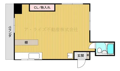 フェリーチェ小倉【501号室】の間取り