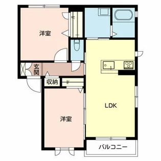 グリナージュ【2階】の間取り