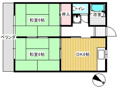 コーポ佐野【2階】の間取り