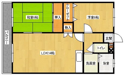 エル・スール下曽根【3階】の間取り