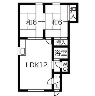 ポプラハイツ【3号室】の間取り