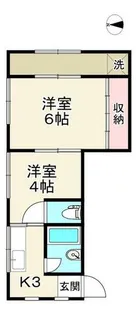第1マンション【202号室】の間取り