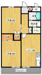 兵庫県神戸市北区谷上西町【マンション】の間取り