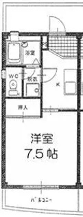 メゾンエーデルワイス【1階】の間取り