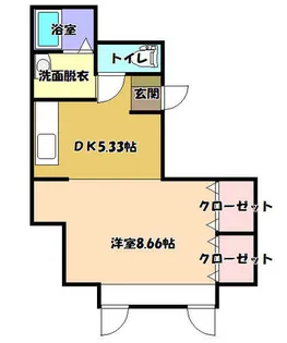コーポ・ポレール【102号室】の間取り