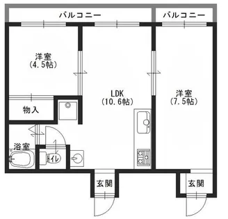 ユーフォニー三郷【2階】の間取り
