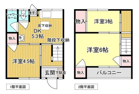リフォーム、池町テラスハウス【1階】の間取り