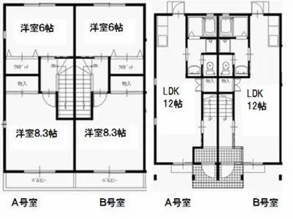 レガーロスワン【A号室】の間取り