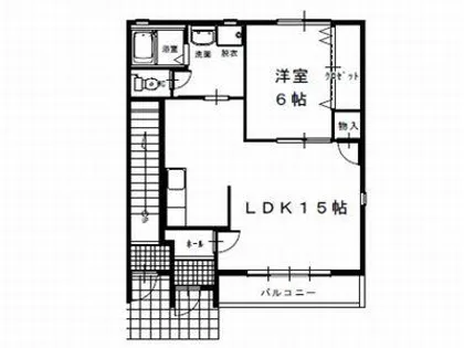 キャプリコーンエス A棟【A-102号室】の間取り