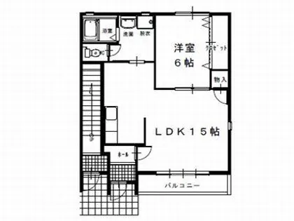 キャプリコーンエス A棟【A-102号室】の間取り