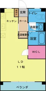 OS・SKYマンション鹿子【207号室】の間取り