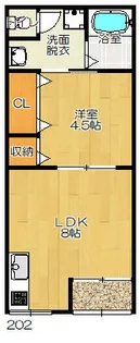 山喜マンション【1階】の間取り