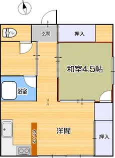 コーポ真【1階】の間取り
