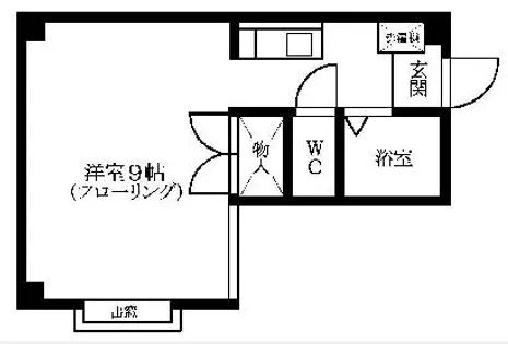 西新西城コーポ【202号室】の間取り